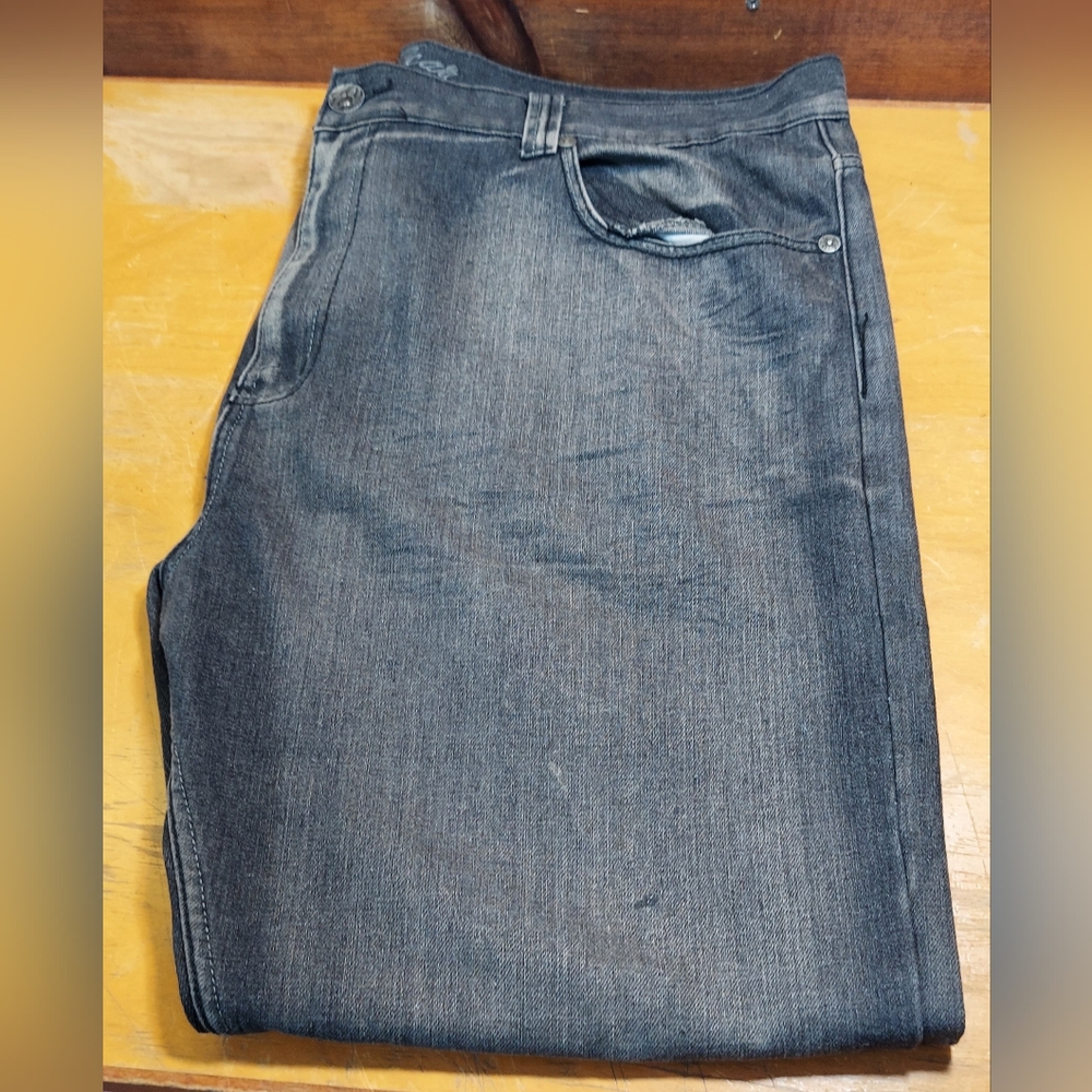 Blue Gear Jeans Big Men's 46x30 Straight Distressed Pocket